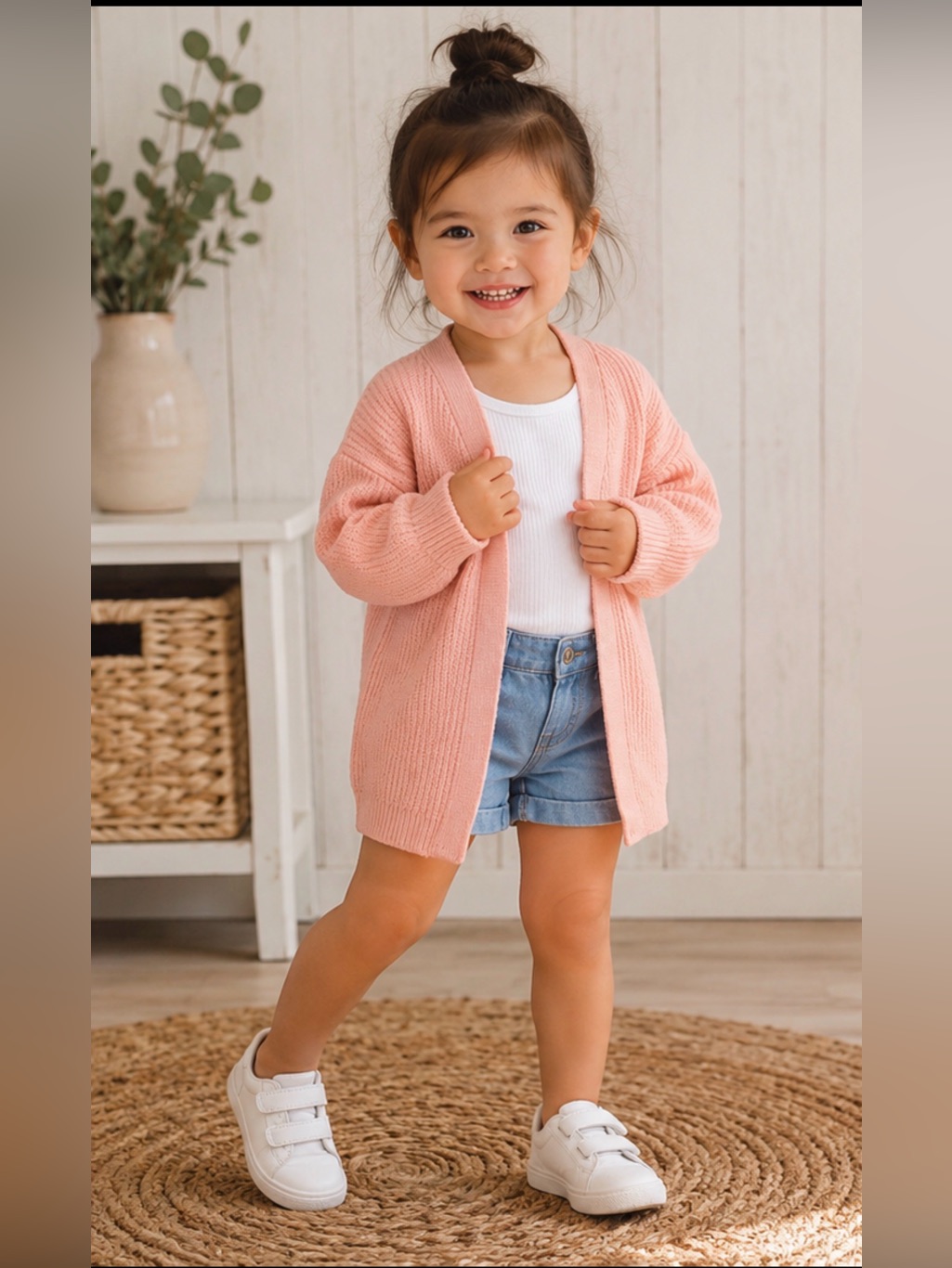 Old Navy Toddler Girls Pink Open Front Cardigan Sweater Size 5t Nwt